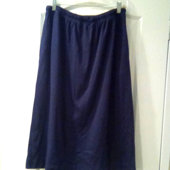 All American Comfort  Solid Skirt Comfortable  Formal Work Women Size L - Picture 5 of 6